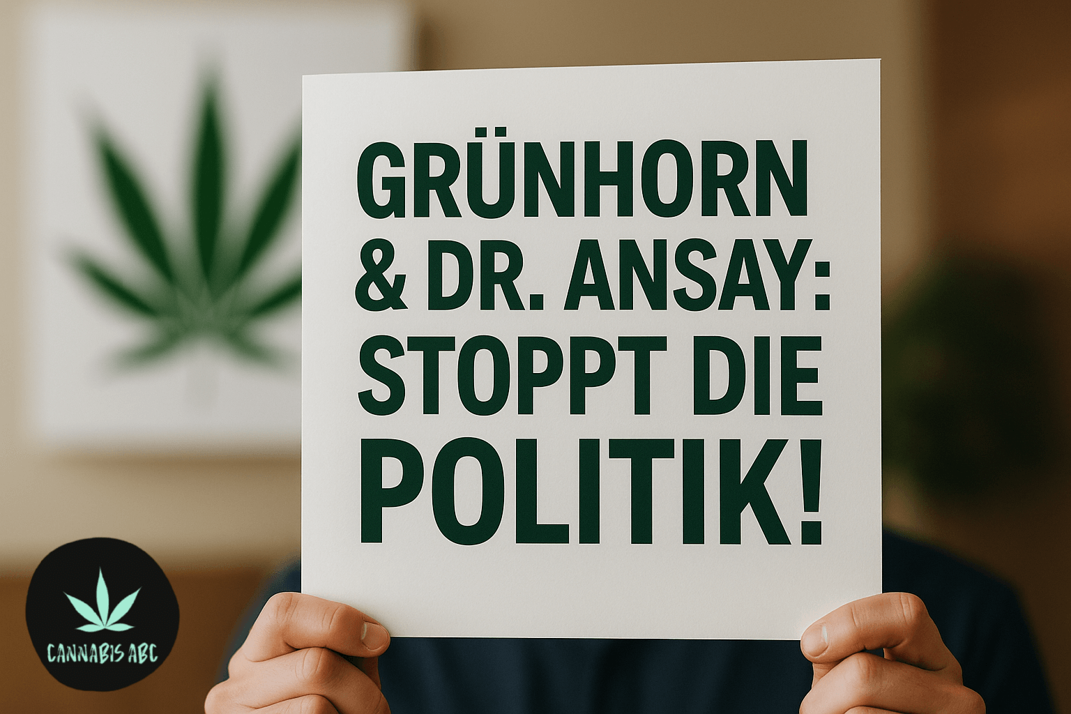 Grünhorn Cannabis petition gegen CDU